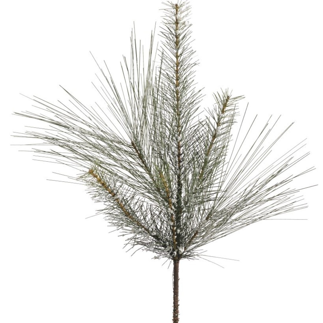 Snowy Silk Pine Branch 67cm image 0